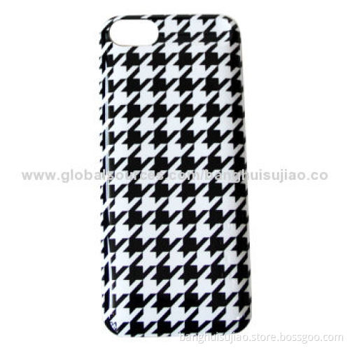 Factory direct sale on IML turnkey edge for iPhone 5/5s, black and white stripes classical design